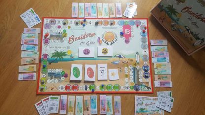 playing Benidorm board game 2022